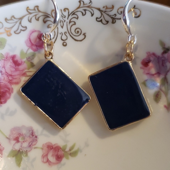 Unique Passport earrings on sterling silver hooks - Picture 2 of 3